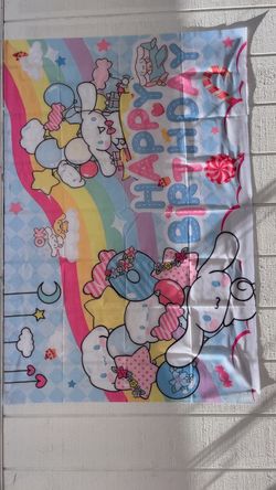 Cinnamoroll Happy Birthday Party Banner