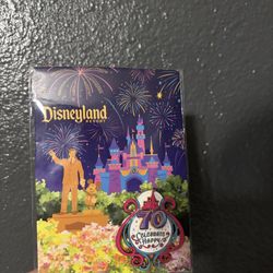 DISNEYLAND 70Th Anniversary Hat & Collectable Pin 