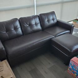 Black Two Piece Sectional Sofa