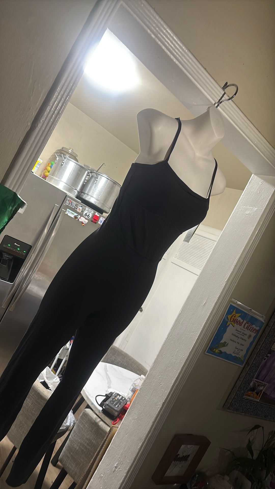 Exercise Active Bodysuit Color Black Size S