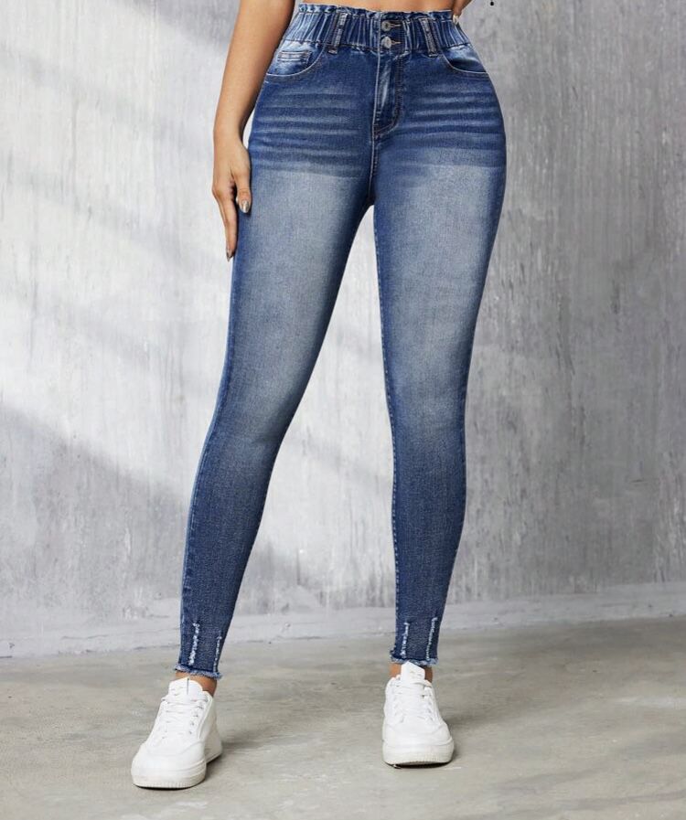 SHEIN Tall Washed Skinny Jeans