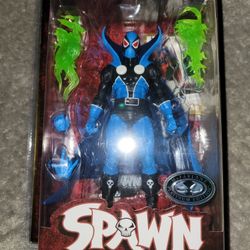 SPAWN BLUE PLATINUM ACTION FIGURE 