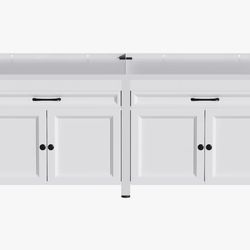 New! Universal Laundry Pedestal With Iron Frame, Drawers & Adjustable Feet – Holds 2 Machines Up To 330 Lbs Each