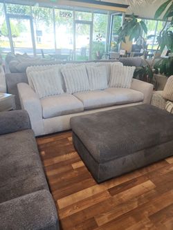 New Athena Silver Sofa Couch