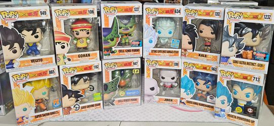 Dragon Ball Z & Super Funko Pop Lot of 12