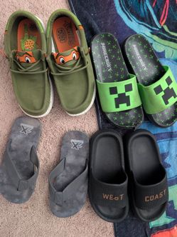 Kids Shoe Bundle – Hey Dude, Minecraft, and More size 3