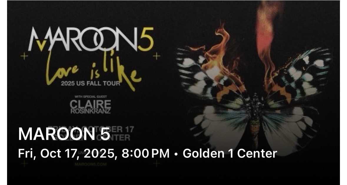 Maroon 5 Tickets