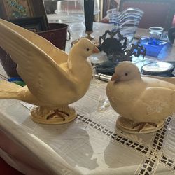 Haeger Pottery Dove Set