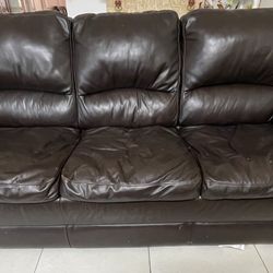 SOFT LEATHER SOFA AND LOVE SEAT.  MUST GO ASAP MAKE ME AN OFFER 