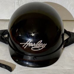 Harley Davidson Half Helmet Black-XS