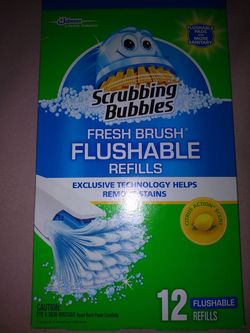 Scrubbing bubbles flushable