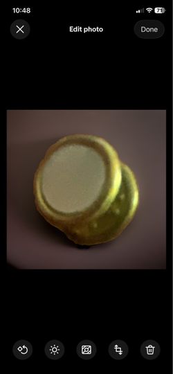 Vintage Golden Metal Mother of Pearl Tie Tack