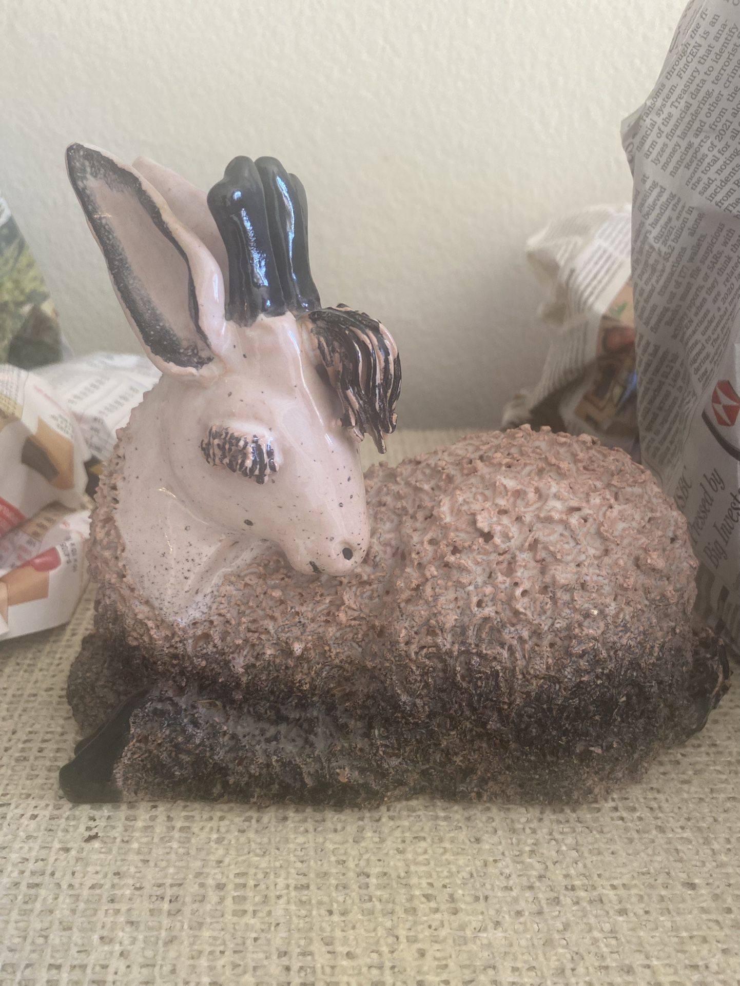Mid Century Pottery Lamb By Bill Meyer