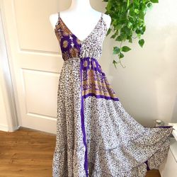 Women Ladies Boho Floral Maxi Dress Cocktail Party Evening Summer Beach Sundress one size 