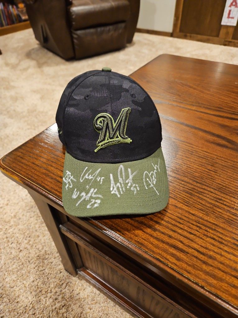 Brewer Autographed HAT