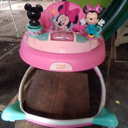 Baby Walker Minnie Mouse Color Pink Baby Only Used It Once Or Twice Nothing Wrong With It $25