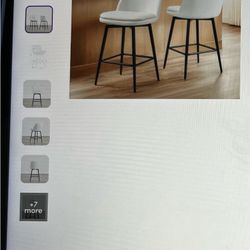 4 Betzalel Swivel Counter Stools 