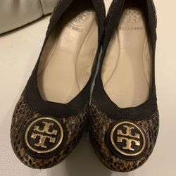 Tory Burch Ballet Elastic Stretch Flats 5.5 
