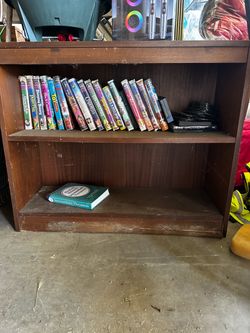 VHS/book shelf