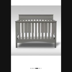 Delta Children Skylar 6-in-1 Convertible Crib – Gray (Excellent Condition