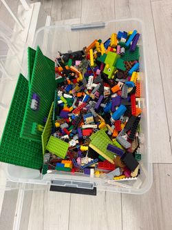 Huge Bulk LEGO Lot with Baseplates & Storage Tub (23+ lbs)