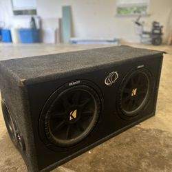 Kicker Dual Subwoofer Box 