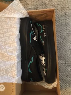 Vans Mens Sz 6 Classic Slip On Custom Deku Anime