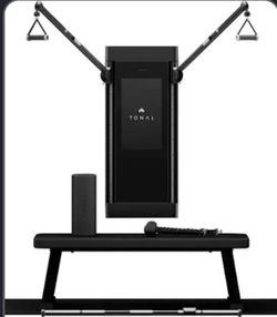 Tonal Wall-Mounted Adjustable Home Gym Strength System Black