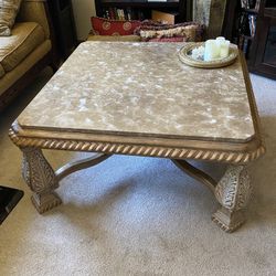 Stunning Stone Topped Coffee Table