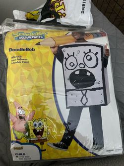 SpongeBob DoodleBob Halloween Costume one fits all