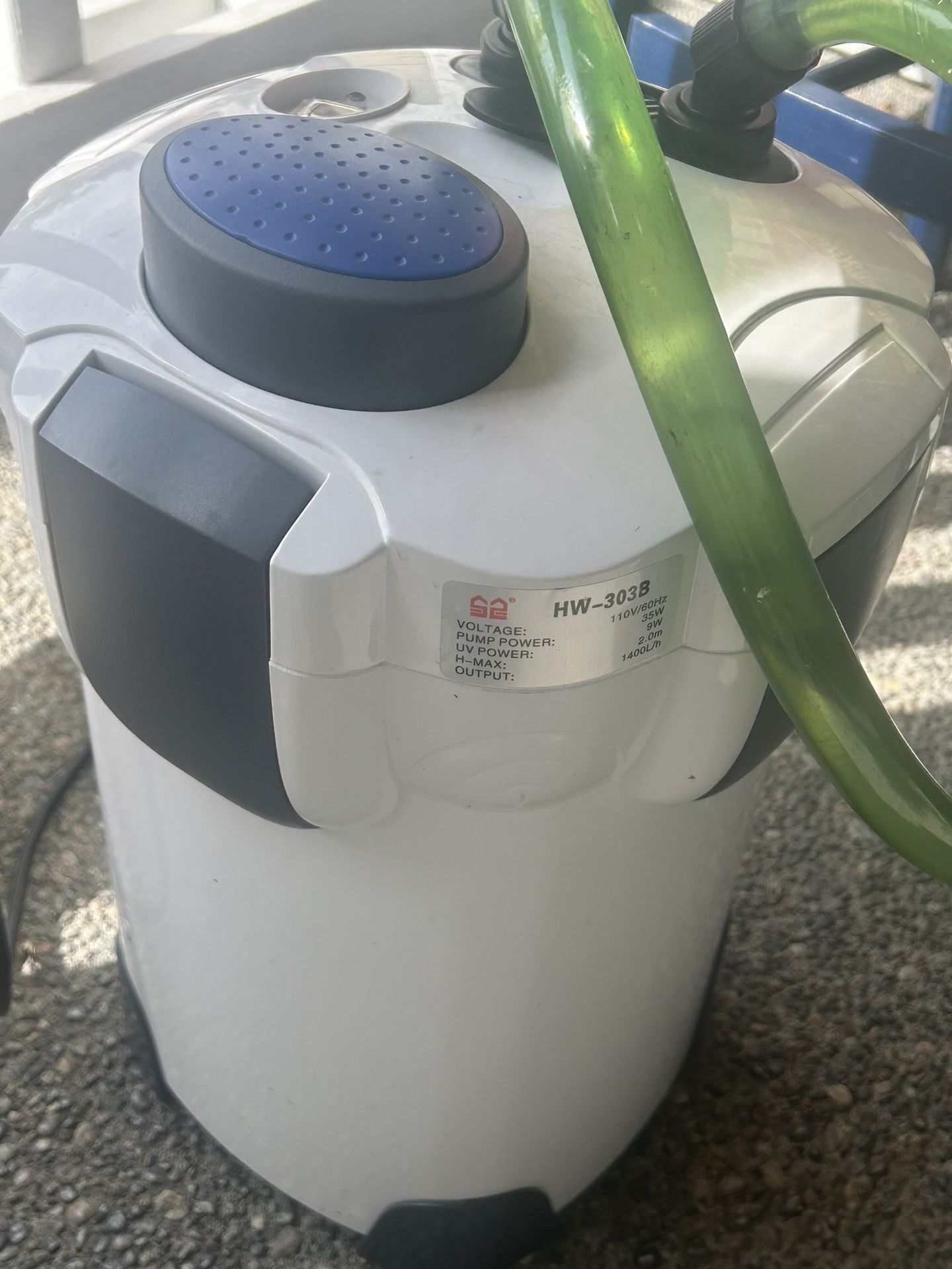 Sunsun 303B Aquarium Canister Filter 370 Gph with 9 Watt Ultraviolet Sterilizer