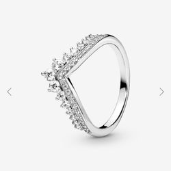 Pandora Princess Wishbone Ring (size 6)