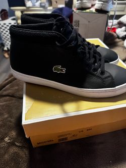 Lacoste Black Mid-Top Sneakers