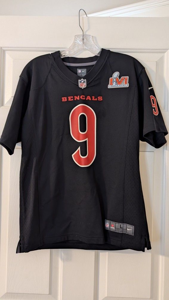 Youth Bengals Joe Burrow Super Bowl Football Jersey