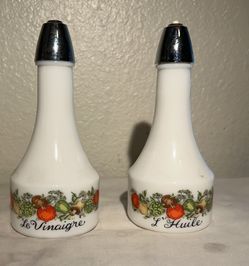 Gemco vintage corning ware oil and vinegar spice of life