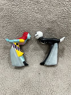 Nightmare Before Christmas Jack & Sally Salt and Pepper Shakers