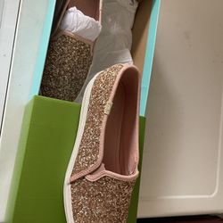 6.5 Glitter Keds By Kate Spade