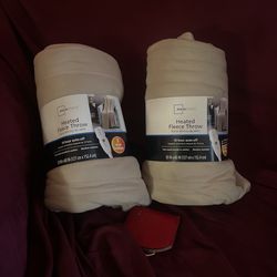 Heated Fleece Throw 
