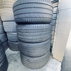 295/35/21(2) 265/40/21(2) Pirelli Pzero 60-70% Tread Staggered Set