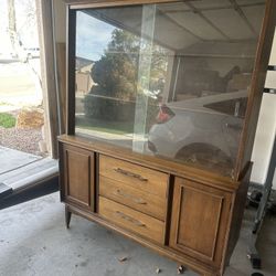 Mid-Century china cabinet NEEDS SOME WORK