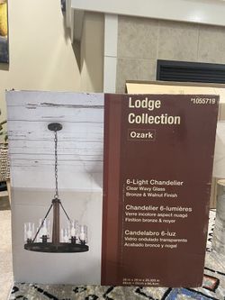 Lodge Collection Chandelier, New In Box