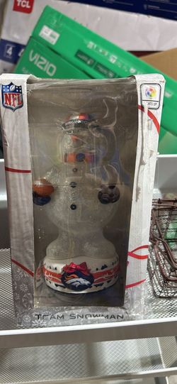 Denver Broncos snowman