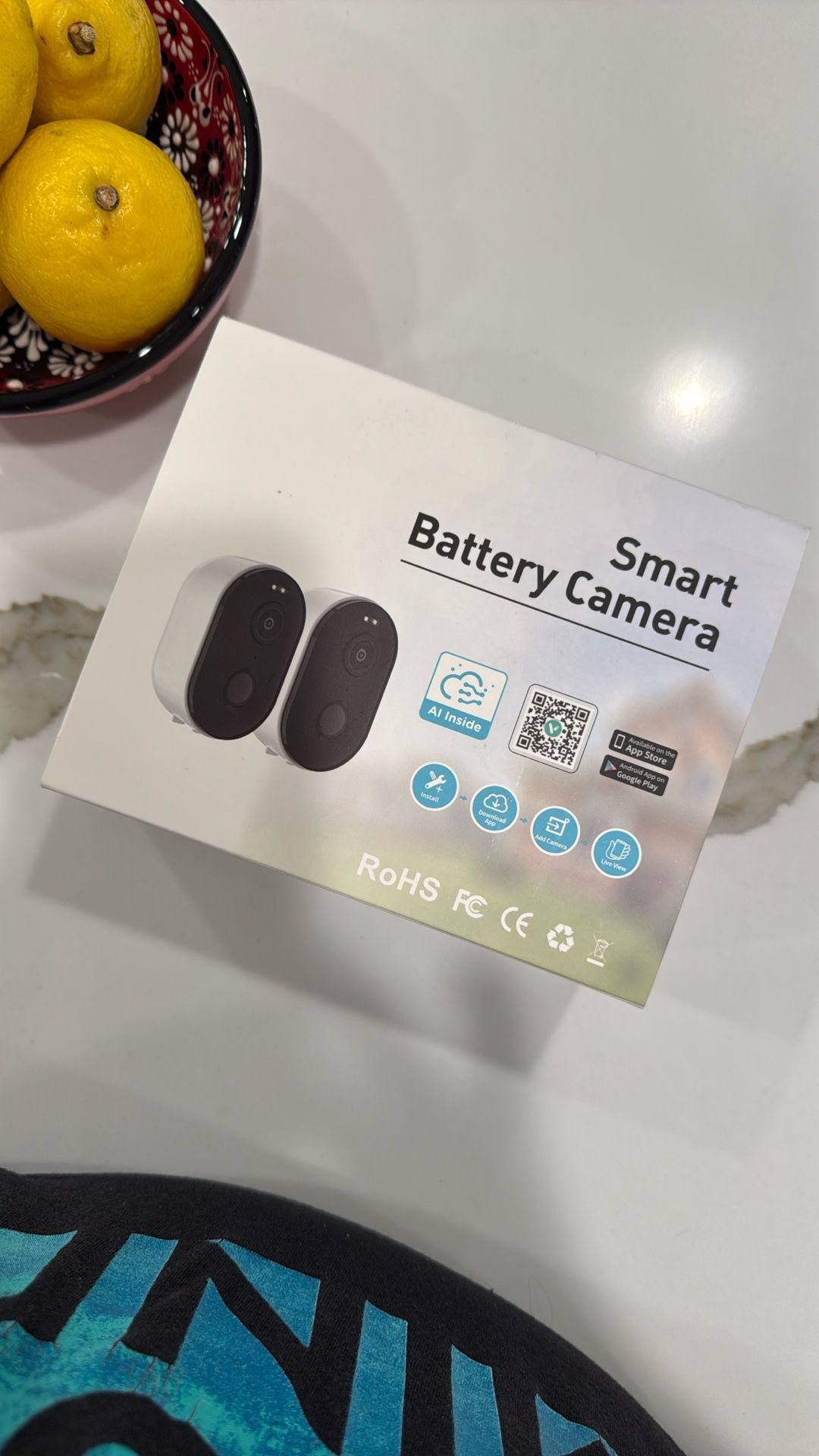 Security Cameras Wireless Outdoor, Battery Powered 2k Color Night Vision, AI Motion Detection, IP66 Weatherproof, 2-Way Talk, SD/Cloud Storage, 2.4Ghz