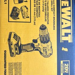 Dewalt 1/2 compact brushless hammer drill kit
