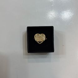 Gold Heart Hello Kitty Ring