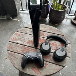 Sony PS5 Slim Digital Black 1TB With 2TB external hard drive and bluetooth Headset/Price is firm