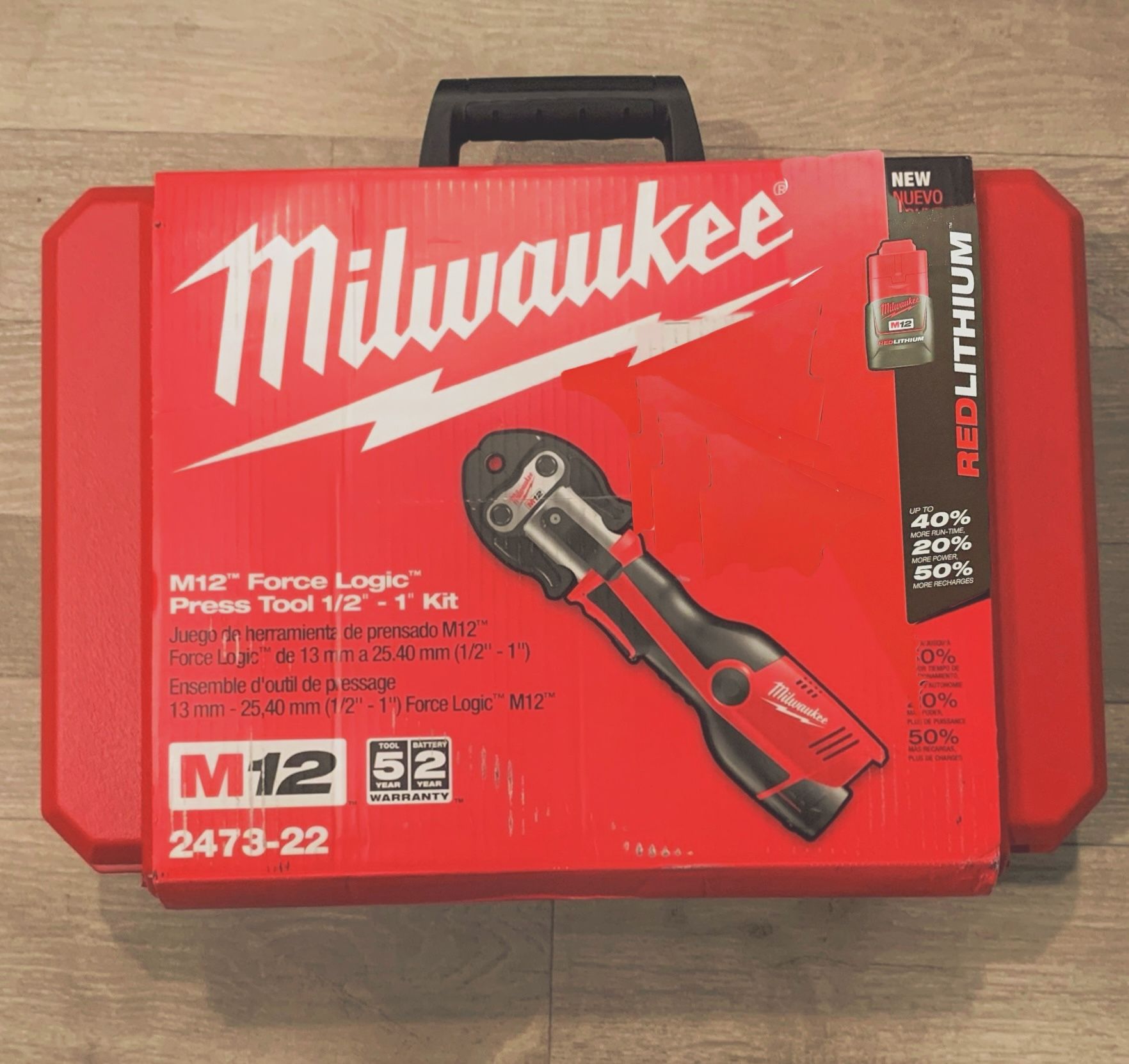 Milwaukee 2473-22 M12 Force Logic Press Tool Kit