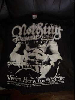 Nothing personal funeral services x-large shirt