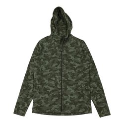 Lululemon Surge Hoodie Jacket Medium M Full Zip Jacquard Heritage Camo Green Gym