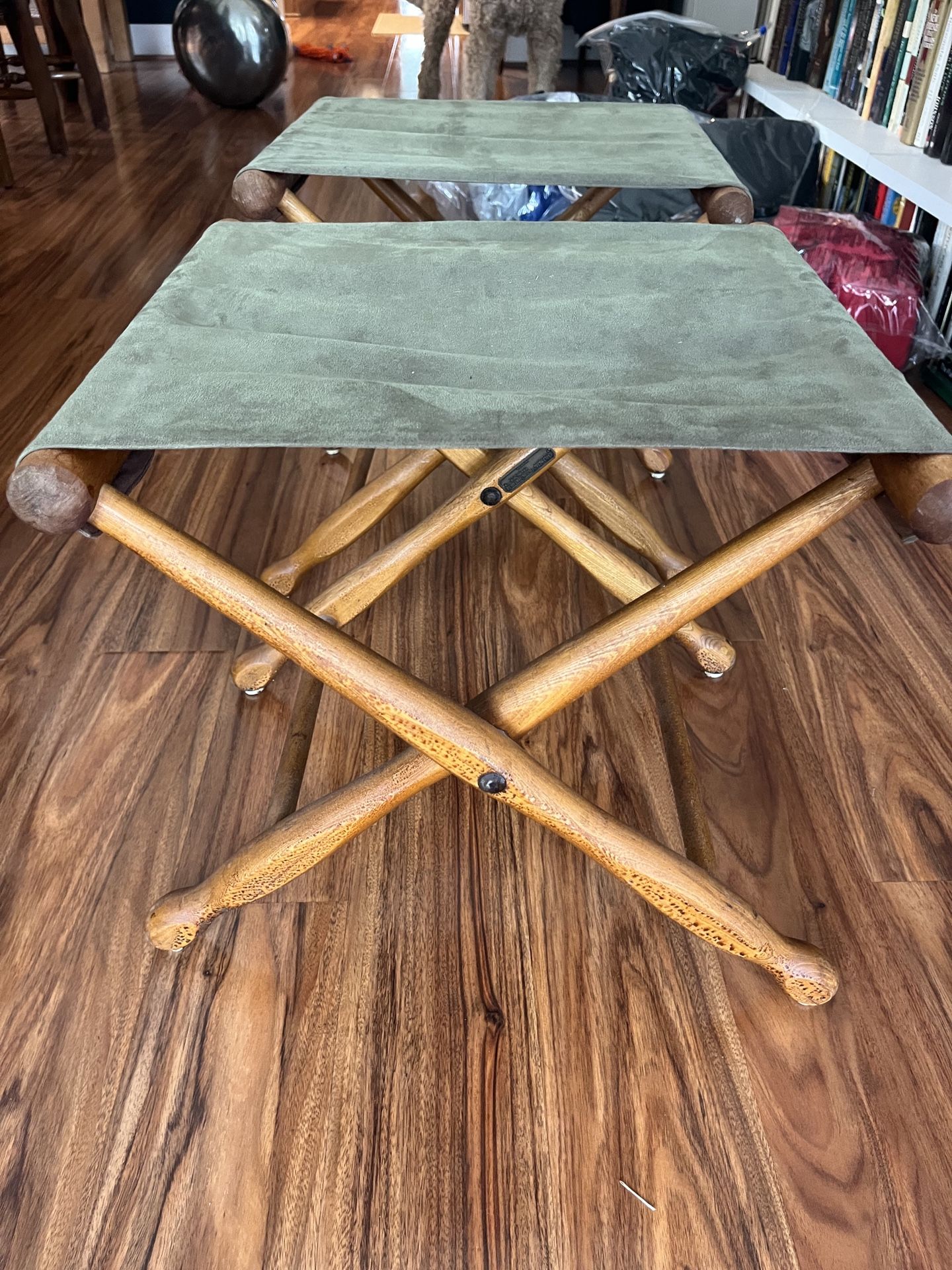Antique Army Chair Set - Folding